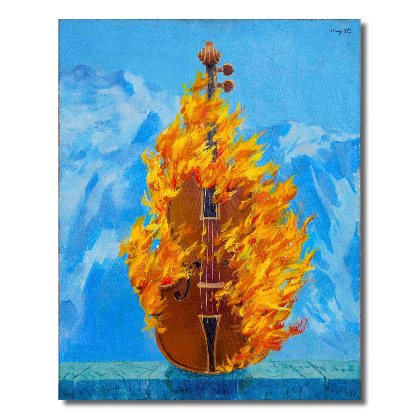 RENE MAGRITTE (1898-1967), ATTRIBUTED TO, OIL ON CANVAS