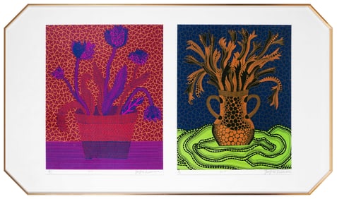 YAYOI KUSAMA (B.1929), SILKSCREEN PRINT