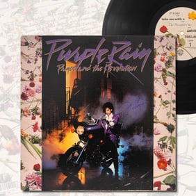 PRINCE SIGNED LP "PURPLE RAIN," WARNER BROS. 1-25110