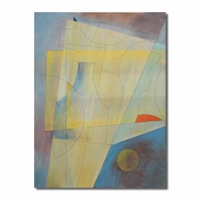 BEN NICHOLSON (1894-1982), ATTRIBUTED TO, OIL ON CANVAS