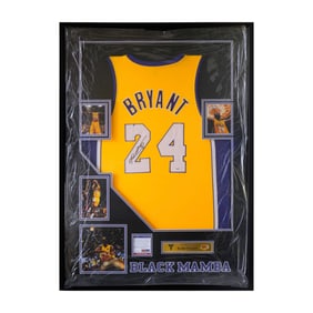 KOBE BRYANT AUTOGRAPHED NO. 24 LAKERS JERSEY