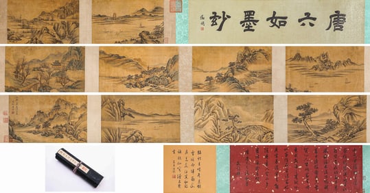 TANG YIN (1470-1524), ATTRIBUTED TO, RETIREMENT BY GORGE RIVER