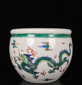 A WUCAI 'DRAGON' JAR