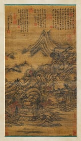 HUANG GONGWANG (1269-1354), ATTRIBUTED TO, SECLUDED DWELLING IN AUTUMN MOUNTAINS