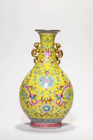 A FAMILLE ROSE VASE