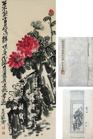 WU CHANGSHUO (1844-1927), ATTRIBUTED TO, WEALTH AND HONOR (PEONY)