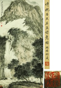 FU BAOSHI (1904-1965), ATTRIBUTED TO, ILLUSTRATION OF WANG YOUCHENG'S POEM