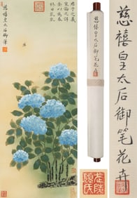 EMPRESS DOWAGER CIXI (1835-1908), ATTRIBUTED TO, FLOWERS