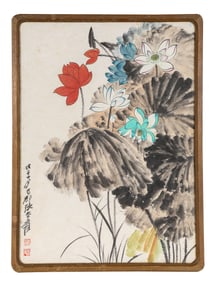 ZHANG DAQIAN (1899-1983), ATTRIBUTED TO, LOTUS