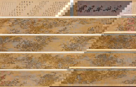 SHEN ZHOU (1427-1509), ATTRIBUTED TO, 'SECLUDED DWELLING BY A MOUNTAIN STREAM'