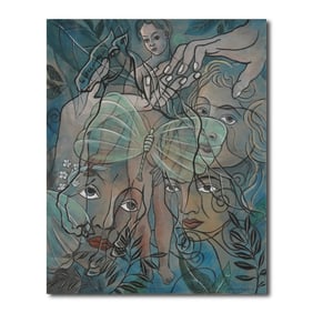 FRANCIS PICABIA (1879-1953), ATTRIBUTED TO, OIL ON CANVAS