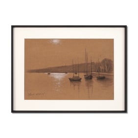 CLAUDE MONET (1840-1926), ATTRIBUTED TO, PENCIL ON CANVAS