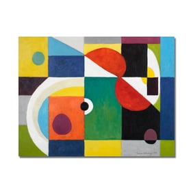 SONIA DELAUNAY (1885-1979), ATTRIBUTED TO, OIL ON CANVAS