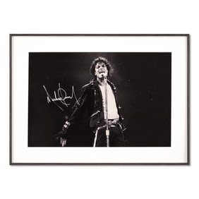 MICHAEL JACKSON SIGNED POSTER