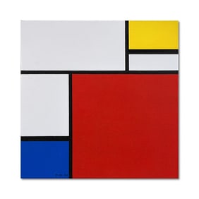PIET MONDRIAN (1872-1944), ATTRIBUTED TO, OIL ON CANVAS