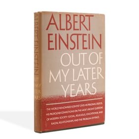 ALBERT EINSTEIN SIGNED "OUT OF MY LATER YEARS" FIRST EDITION