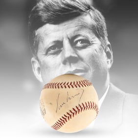 JOHN F. KENNEDY SIGNED BASEBALL