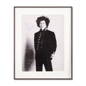 JIMI HENDRIX SIGNED PHOTOGRAPH