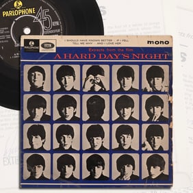 THE BEATLES FULLY SIGNED "A HARD DAY'S NIGHT" EP