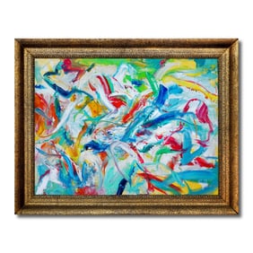 WILLEM DE KOONING (1904-1997), ATTRIBUTED TO, OIL ON CANVAS