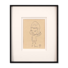 YOSHITOMO NARA (B.1959), ATTRIBUTED TO, DRAWING ON PAPER