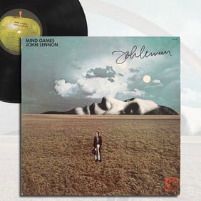 JOHN LENNON SIGNED VINYL - "MIND GAMES" (1973, ORIGINAL FIRST PRESSING)