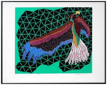 YAYOI KUSAMA (B.1929), SILKSCREEN PRINT