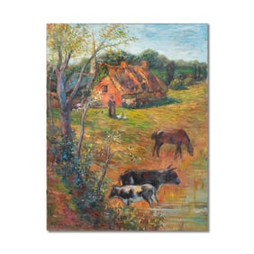 PAUL GAUGUIN (1848-1903), ATTRIBUTED TO, OIL ON CANVAS