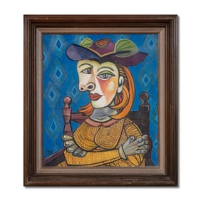 PABLO PICASSO (1881-1973), ATTRIBUTED TO, OIL ON CANVAS