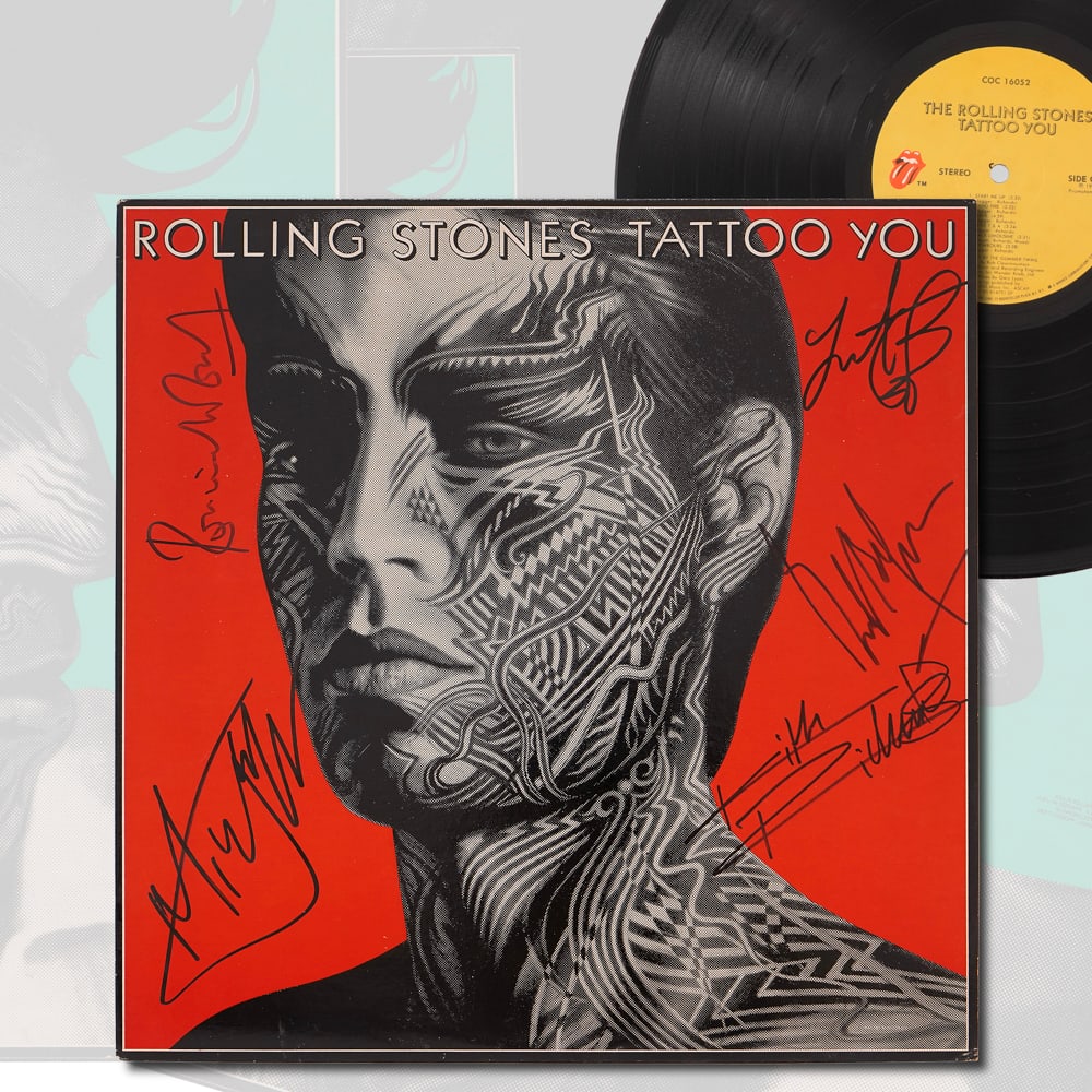THE ROLLING STONES FULLY SIGNED "TATTOO YOU" VINYL ALBUM (1981) (1 of 5)