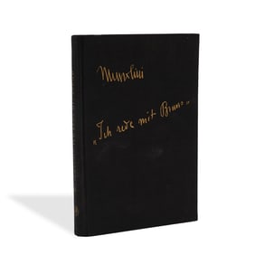 BENITO MUSSOLINI SIGNED "ICH REDE MIT BRUNO" FIRST EDITION (1942)