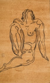 SANYU (1901-1966), ATTRIBUTED TO, PENCIL ON PAPER