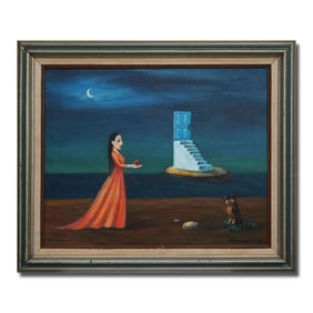 GERTRUDE ABERCROMBIE (1909-1977), ATTRIBUTED TO, OIL ON CANVAS
