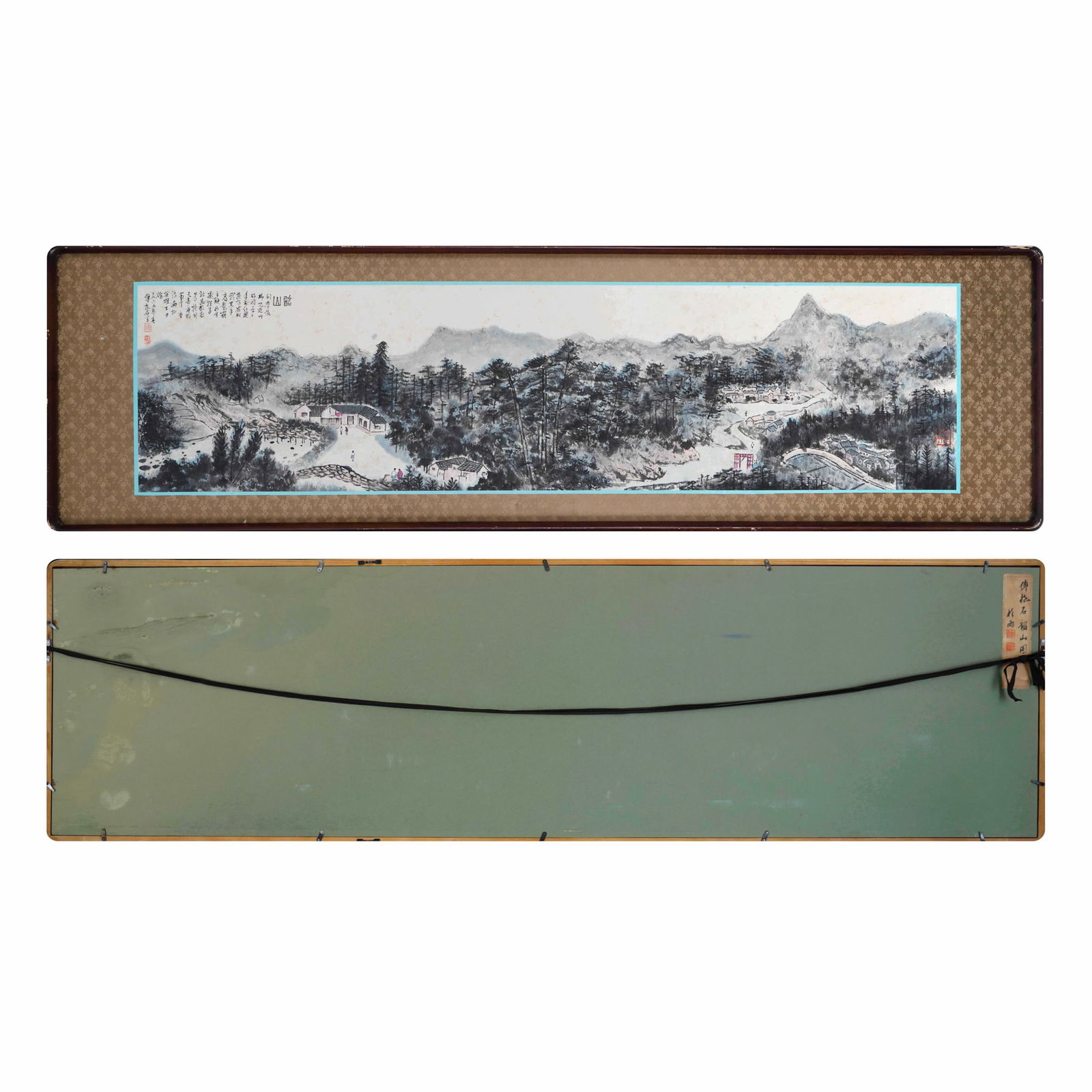 FU BAOSHI (1904-1955), ATTRIBUTED TO, IINK ON PAPER: Image Size (excluding frame): 137 x 34 cm (53 7/8 x 13 3/8 in) Fu Baoshi (1904-1965) was one of the most significant figures in the transformation of modern Chinese landscape painting. A pioneer of ex