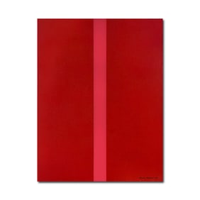 BARNETT NEWMAN (1905-1970), ATTRIBUTED TO, OIL ON CANVAS