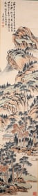 ZHANG DAQIAN (1899-1983), ATTRIBUTED TO, INK AND COLOR ON PAPER