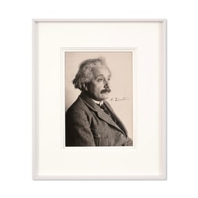 ALBERT EINSTEIN SIGNED PHOTOGRAPH