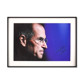 STEVE JOBS SIGNED POSTER