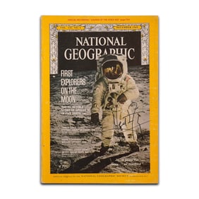 NEIL ARMSTRONG SIGNED NATIONAL GEOGRAPHIC MAGAZINE (DECEMBER 1969)