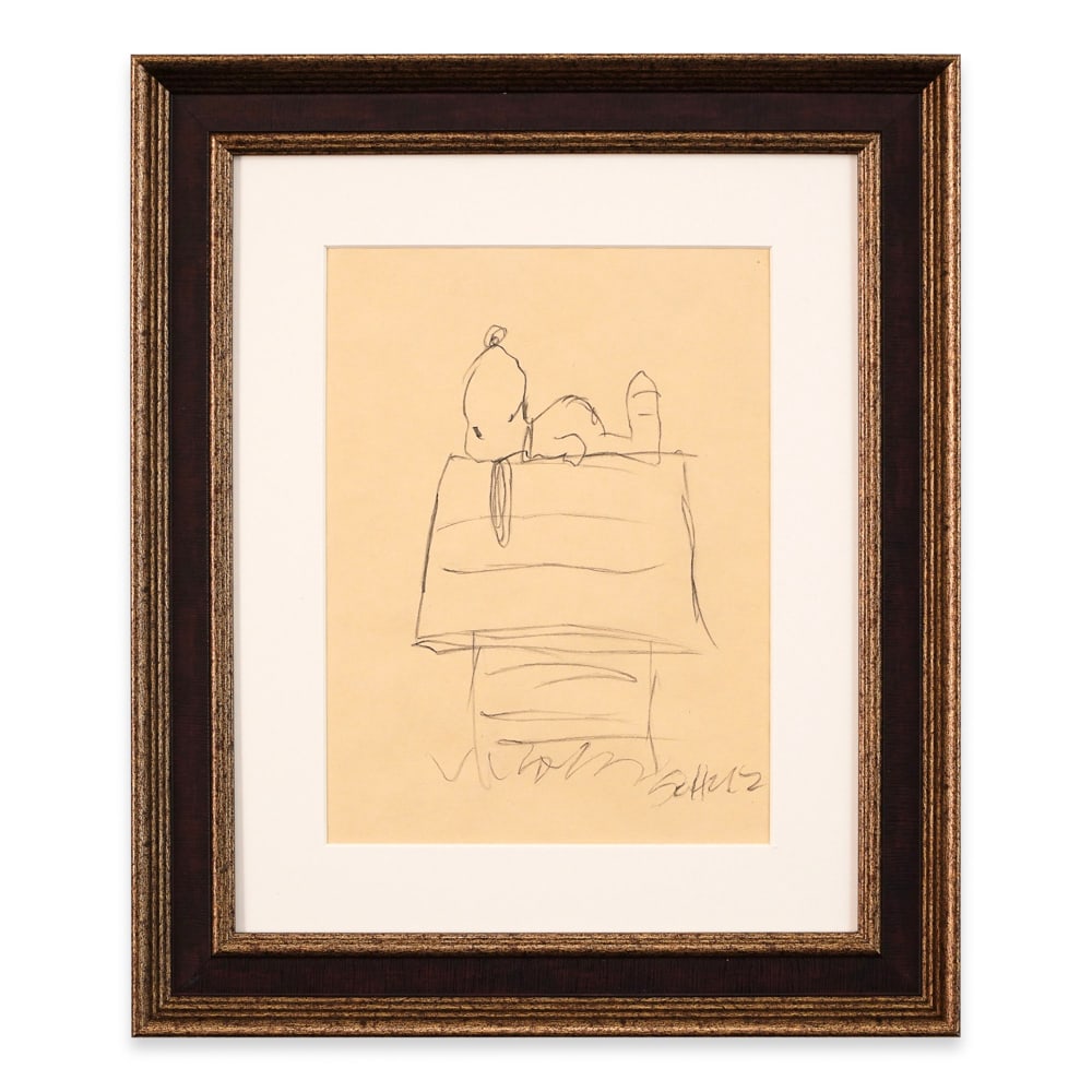 CHARLES M. SCHULZ SIGNED SNOOPY SKETCH (1 of 1)