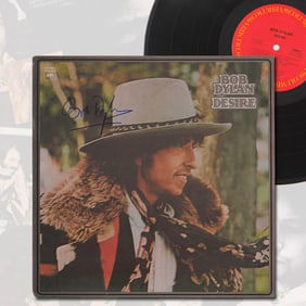 BOB DYLAN SIGNED "DESIRE" VINYL LP