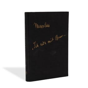 BENITO MUSSOLINI SIGNED "ICH REDE MIT BRUNO" FIRST EDITION (1942)