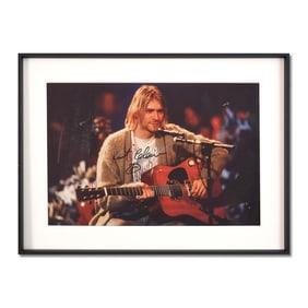 KURT COBAIN SIGNED POSTER