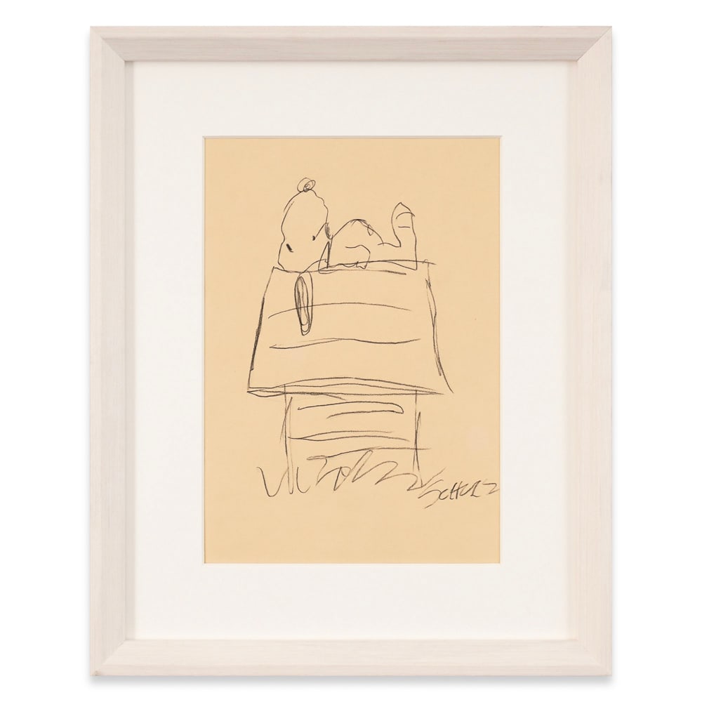 CHARLES SCHULZ SIGNED SKETCH OF SNOOPY (1 of 1)