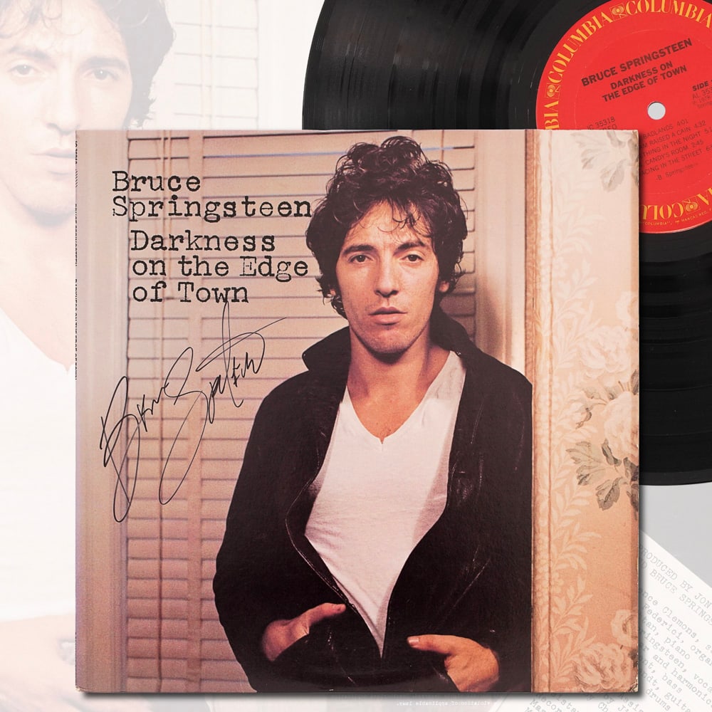 BRUCE SPRINGSTEEN SIGNED DARKNESS ON THE EDGE OF TOWN LP (1 of 7)