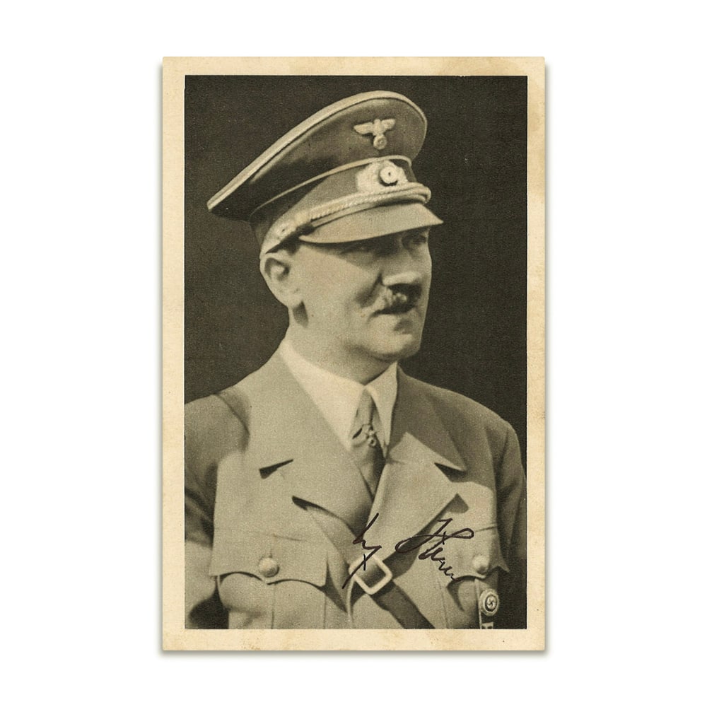 ADOLF HITLER SIGNED POSTCARD (1 of 2)