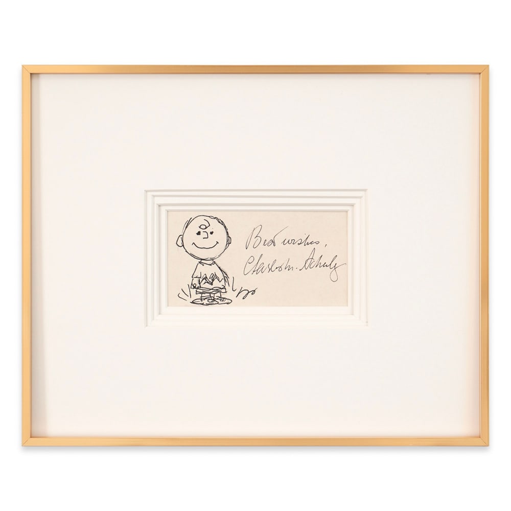 CHARLES SCHULZ SIGNED SKETCH (1 of 1)
