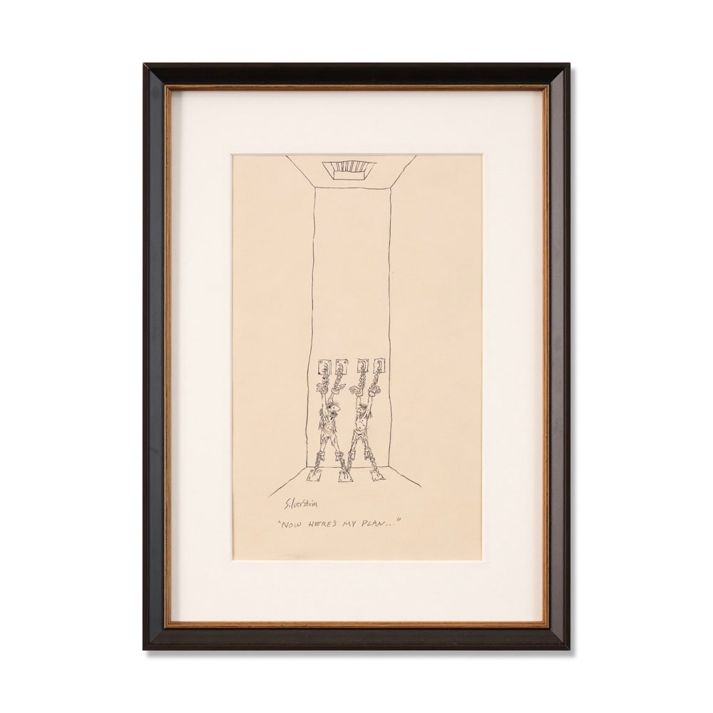 SHEL SILVERSTEIN SIGNED ARTWORK: Image Dimensions: 11 7/8 x 7 1/4 in (30.2 x 18.5 cm) Framed Dimensions: 17 3/8 x 12 5/8 in (44 x 32 cm) Provenance and Authentication: This collectible has undergone a rigorous forensic evaluation. Th