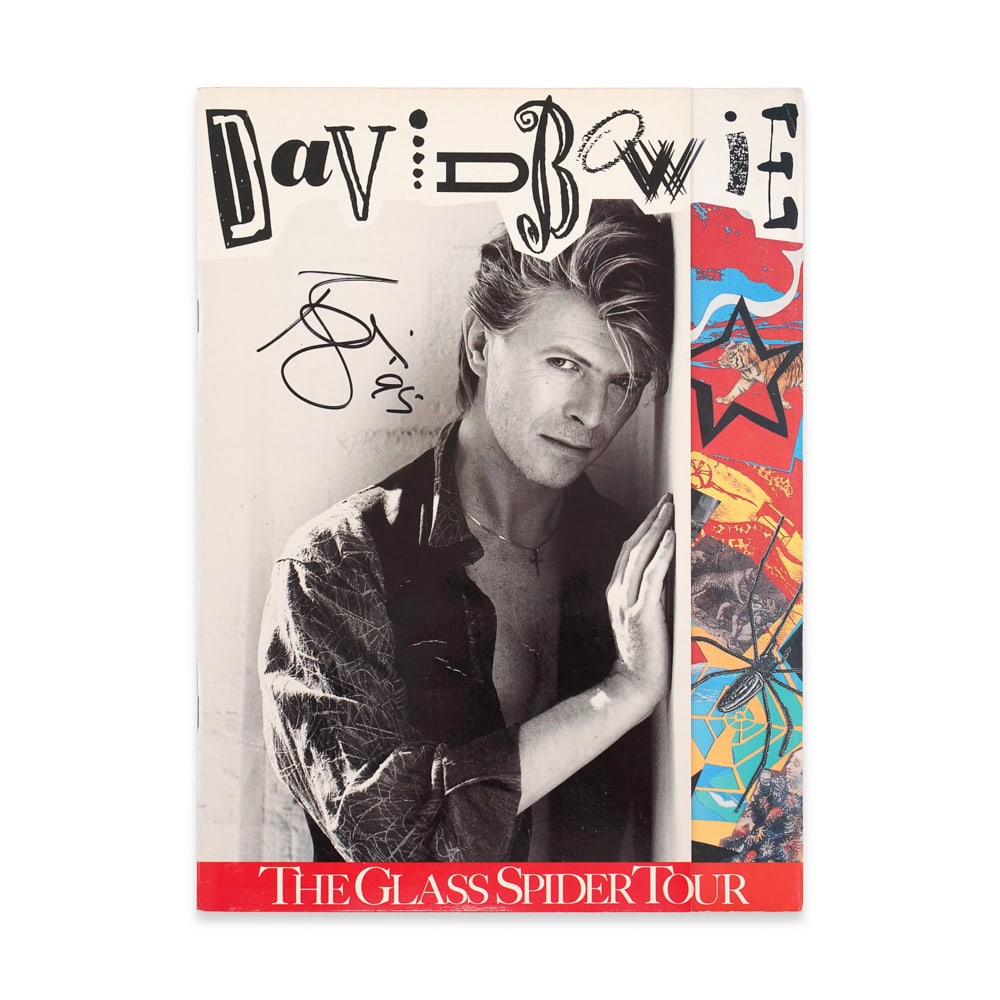 DAVID BOWIE SIGNED "THE GLASS SPIDER TOUR" CONCERT PROGRAM (1987) (1 of 3)