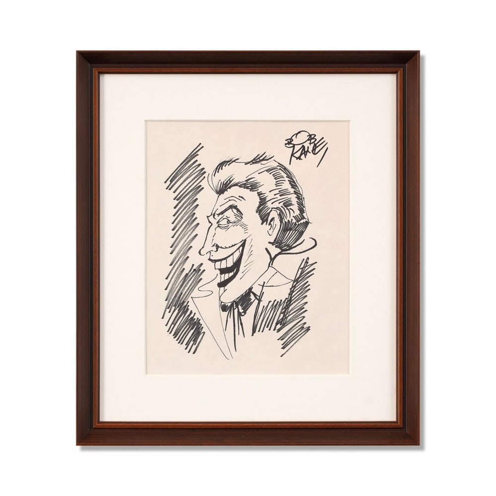 BOB KANE SIGNED JOKER SKETCH (1 of 1)